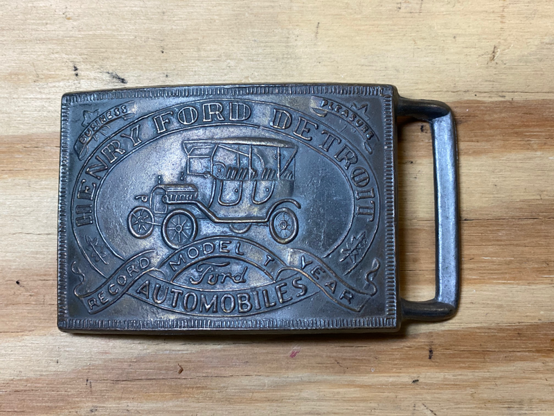 Vintage Ford Model T Belt Buckle