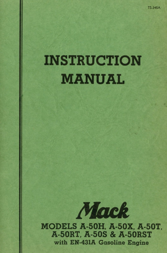 Operation Manual-Mack A-50 Series