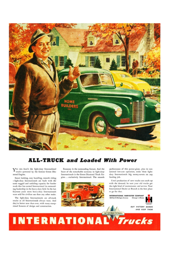 Vintage Poster-International Trucks-Home