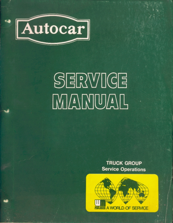 Autocar Service Manual Vol 1