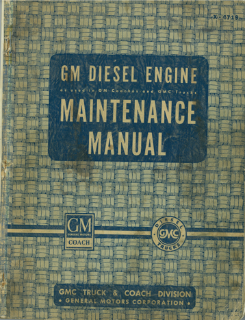 GM Diesel Engine Maintenance Manual