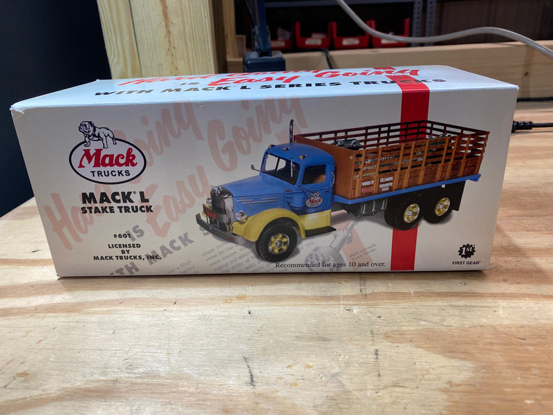 First Gear Mack L Model Stake Truck