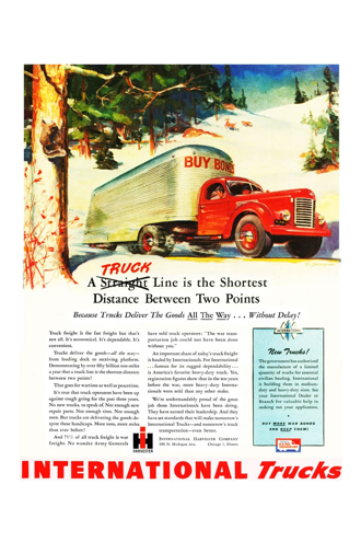 Vintage Poster-International Trucks-2 Points