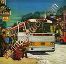 Mack Vintage Poster-Meet the bus that meets the challenge.