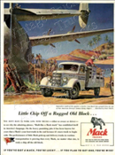 Mack Vintage Poster-Little Chip Off a Rugged Old Block