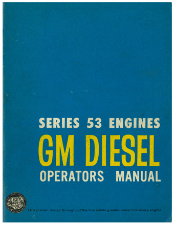 GM Diesel Series 53 Engines-Operator's Manual