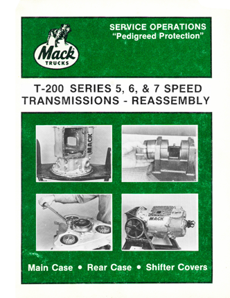 Maintenance and Service Manual for T-200 Series Transmissions