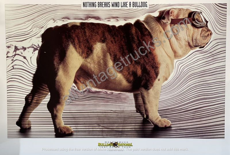 "Nothing Breaks Wind Like A Bulldog" Poster