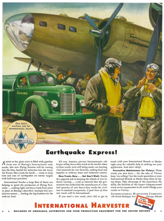 Vintage Poster-International Trucks Boeing Tanker