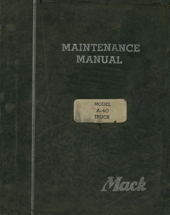 Mack A-40 Maintenance Manual