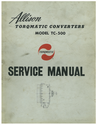 Allison Torqmatic TC-500 Service Manual