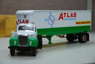 ATLAS Van Lines Mack B-61 Tractor Trailer First Gear