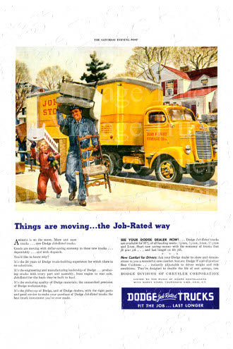 Vintage Poster - Dodge - Moving Truck