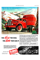 Vintage Poster-GMC Trucks-The Harder the Haul