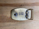 WHITE/GMC Solid Brass Buckle
