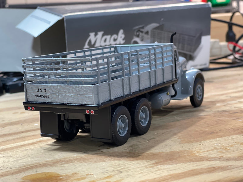 First Gear Mack USN L Model Stake Truck