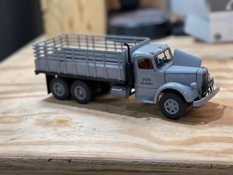 First Gear Mack USN L Model Stake Truck