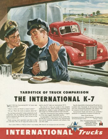 International Trucks Vintage Poster-The International K-7