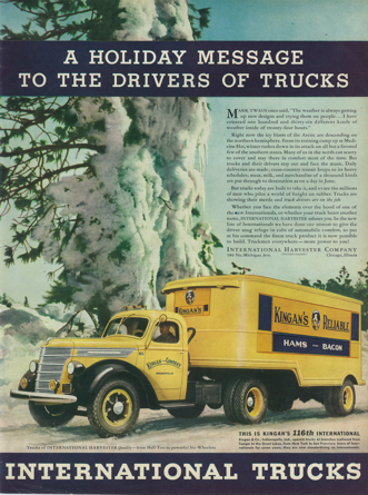 Vintage Poster-International Trucks-Kingan's Reliable