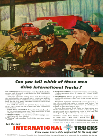 Vintage Poster-International Trucks-Drivers