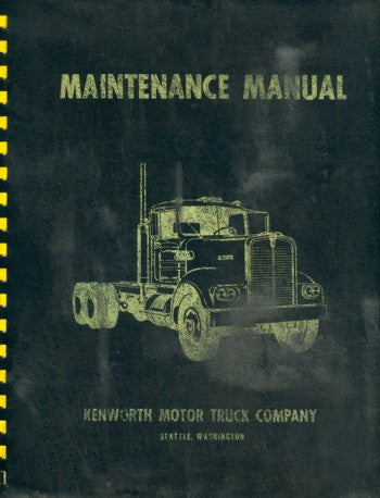Kenworth Maintenance Manual