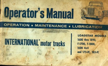 International Trucks Operator's Manual for Loadstar Models