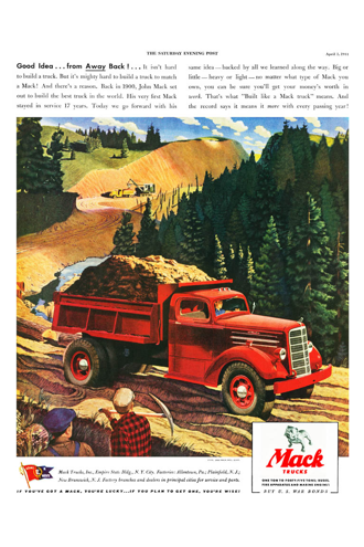 Vintage Poster-Mack E Model Dump