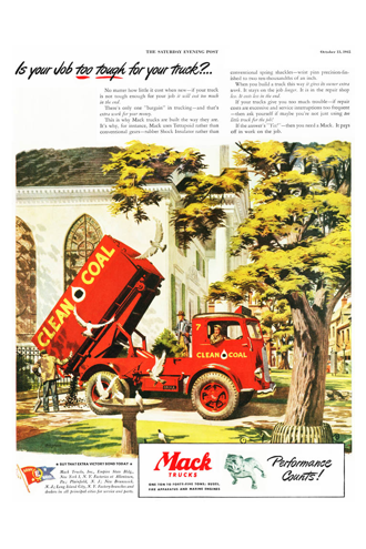 Mack Vintage Poster-Is your job too tough for your truck