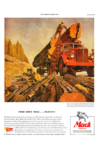 Vintage Poster-Mack Logs of Plenty