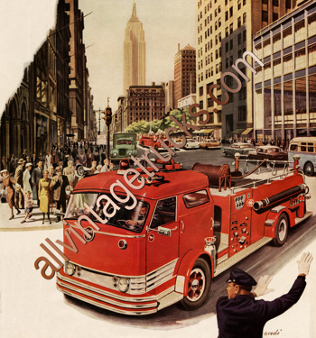 Mack Vintage Poster-Macks Handle The Important Jobs
