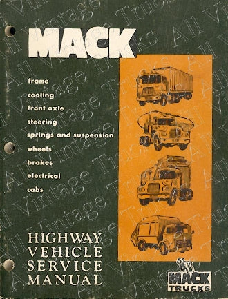 Mack Highway Vehicle Service Manual for Mack Trucks