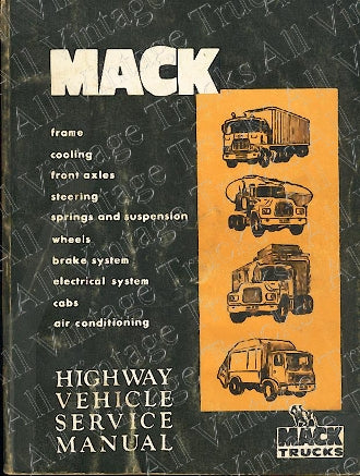 Mack Highway Vehicle Service Manual with AC
