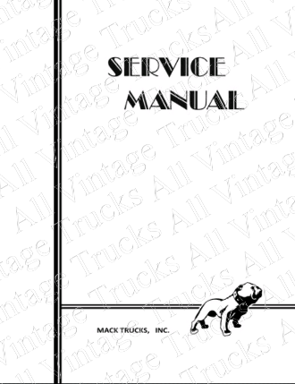 Maintenance Manual - 1962 Mack B-61T