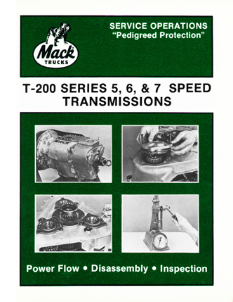 Maintenance and Service Manual for T-200 Series Transmission-