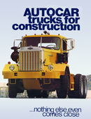 Autocar Trucks for Construction