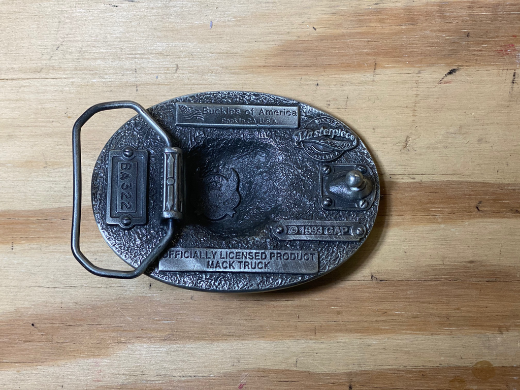 Truck sales belt buckles